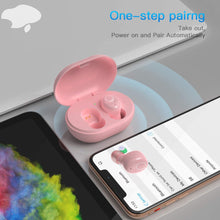 Load image into Gallery viewer, Kurdene Wireless Earbuds,Bluetooth Earbuds with Charging Case(S8-Rose Pink)
