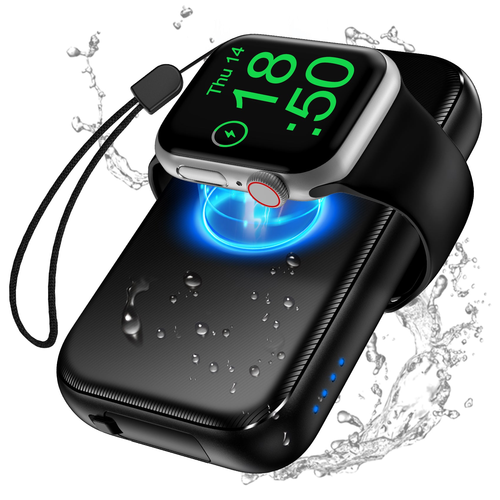 Kurdene Portable Wireless Charger for Apple Watch Series 8 UItra 7 6 5 kurdene