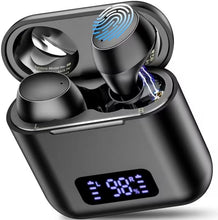 Load image into Gallery viewer, kurdene Wireless Earbuds with Wireless Charging Case,LED Power Display,Deep Bass Ear Bud
