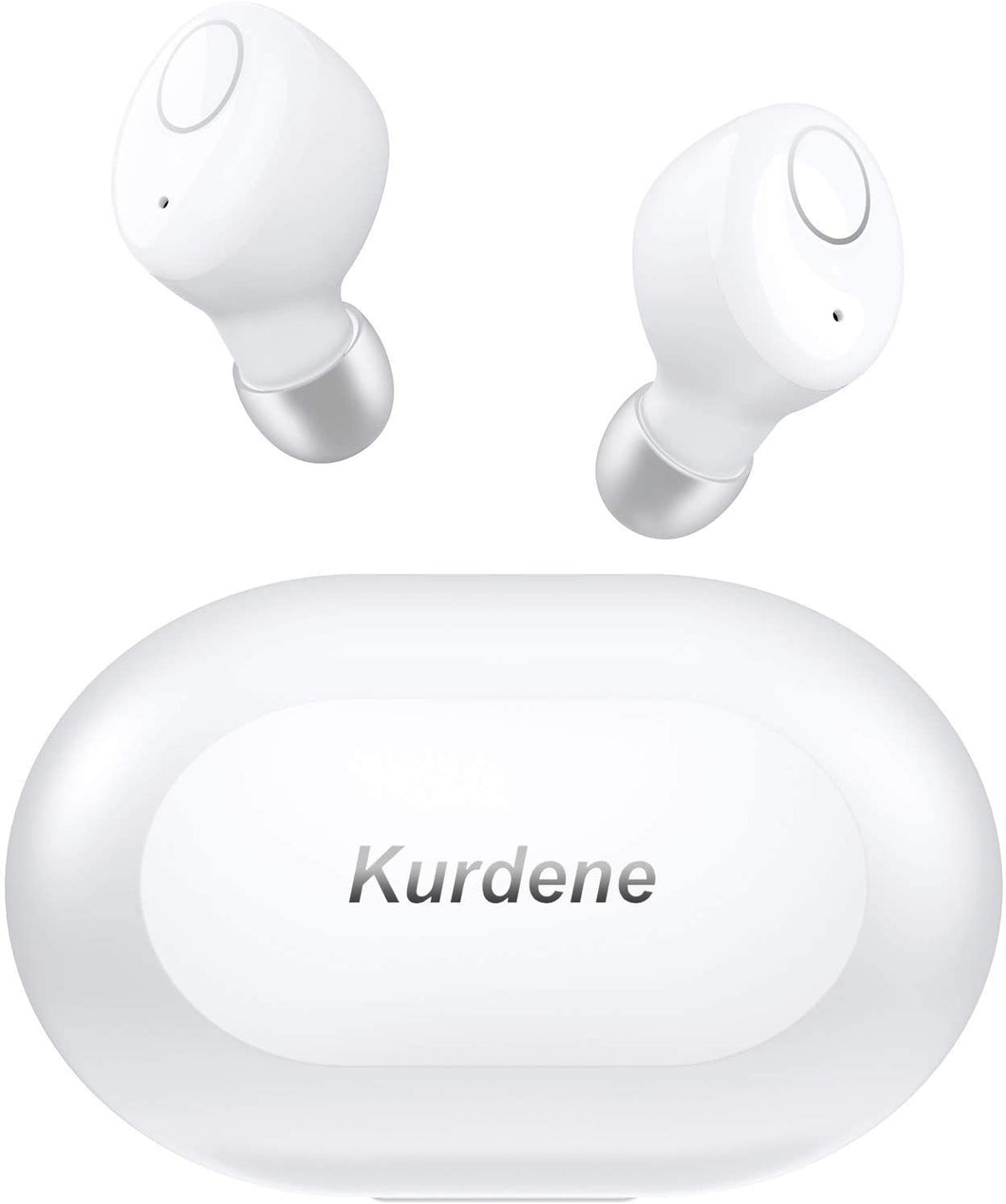 Kurdene Wireless Earbuds,Bluetooth Earbuds with Charging Case(S8-White)