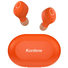 Load image into Gallery viewer, Kurdene Bluetooth Wireless Earbuds,Bluetooth Headphones with Charging Case(S8-Orange)
