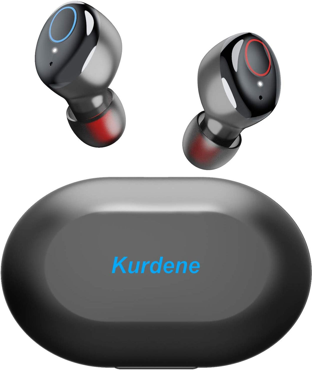 Kurdene Wireless Earbuds,Bluetooth Earbuds with Charging Case(S8-Black)