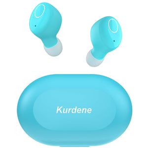 Kurdene Wireless Earbuds,Bluetooth earbuds with Charging Case(S8-Wathet)