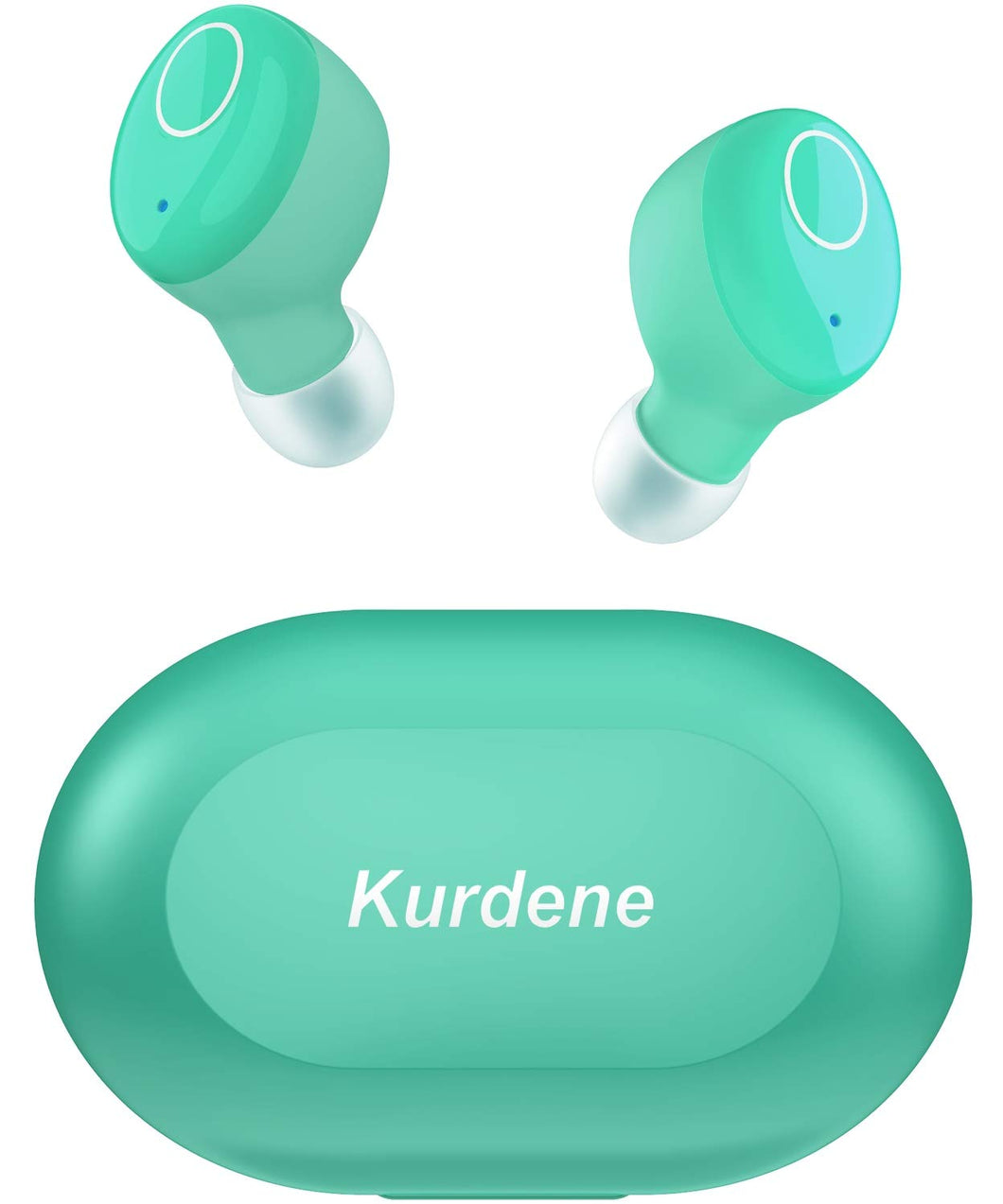 Kurdene Wireless Earbuds,Bluetooth Earbuds with Charging Case(S8-Grass Blue)